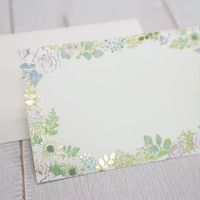 包む メッセージカード グリタリングフラワー TC019 1セット(5個)