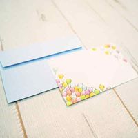 包む メッセージミニカード 風船 TC047 1セット(5個)