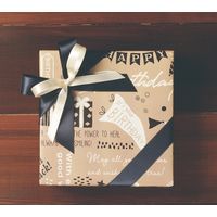 包む 包装紙 バースデー クラフト TH054 1セット（5枚）（直送品）