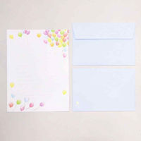 包む レターセット 風船 TL059 1セット(1冊×3)