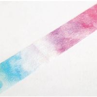 包む マスキングテープ グリッターグラデ 15mm幅 パステルレインボー TM046 1セット(1個×5)