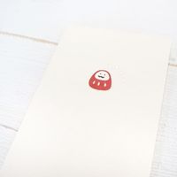 包む ポチ袋 おきもちだるま Sサイズ 5枚入 TP013 1セット(1パック×5)