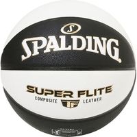 SPALDING（スポルディング） バスケットボール スーパーフライト ブラック×ホワイト 合成皮革 7号球 77116J 2球（直送品）