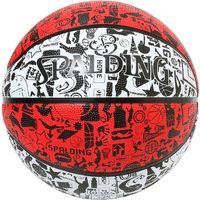 SPALDING（スポルディング） バスケットボール グラフィティ レッド×ホワイト 6号球 84530J 2球（直送品）