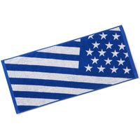 SPALDING ジャカードタオル USフラッグ ブルー SAT211060 1セット(1個×2)