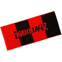 SPALDING（スポルディング） ジャカードタオル ボーダー レッド SAT211080 2枚（直送品）