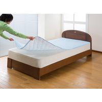 ファミリー・ライフ 置くだけ簡単敷パッド シングル ブルー 0403930 1セット(2枚入)