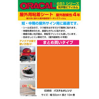 【屋外看板用マーキングフィルム】菊池襖紙工場 ORACAL 651シリーズ オラカル屋外用シート 035S 1セット（2本入り）（直送品）