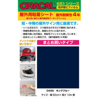 【屋外看板用マーキングフィルム】菊池襖紙工場 ORACAL 651シリーズ オラカル屋外用シート 049S 1セット（4本入り）（直送品）