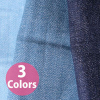 コスモテキスタイル デニム調Wガーゼ　無地　ライトブルー　巾約108cm　5mカット　AP25501-1A-5M　5m切売カット（直送品）