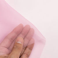 コスモテキスタイル ポリエステルオーガンジー生地 巾122cm×5m切売カット ピンク DD391-33-5M（直送品）