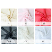 コスモテキスタイル シフォン 布地 服地 衣装 コスプレ生地 巾約112cm×5m切売カット レッド DDD7572-149-5M（直送品）