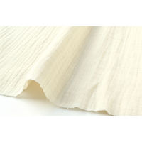 日本紐釦貿易 DOMOTEX ダブルガーゼ 無地 輸入生地 フランス 生地 オフホワイト 巾130cm×5m切売カット（直送品）