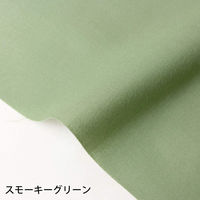 NBK エイティスクエア 無地 生地 綿100% シャーティング スモーキーグリーン グリーン系 巾約108cm×5m切売カット KD463（直送品）