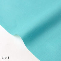 NBK エイティスクエア 無地 生地 綿100% シャーティング ミント グリーン系 巾約108cm×5m切売カット KD4630-315-（直送品）