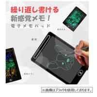 アイ・エス カラー文字 何度でも書き消しできる 電子メモパッド 12インチ[ブラック] IDM02-12C-BK 1個（直送品）