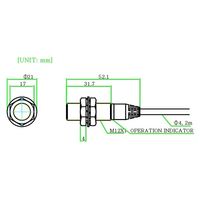 オートニクス 円柱型長距離近接センサ (シールド/NPN出力/検出距離4mm) PRD12-4DN 1個 64-9615-63（直送品）