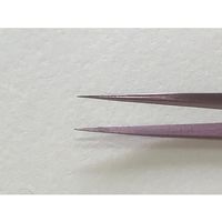 野中理化器製作所 精密カラーピンセット 先端細長鋭 110mm SC-14 1本 64-8945-46（直送品）