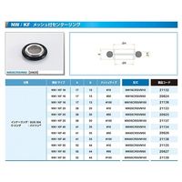 コスモ・テック NW25 SUS/Viton 50メッシュセンタリング NW25CRSVM50 1個 63-1929-35（直送品）