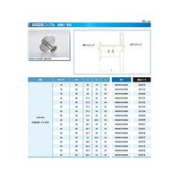 コスモ・テック NW40/VG40 変換ニップル NW40/VG40NI 1個 63-1930-21（直送品）