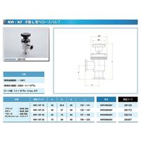 コスモ・テック NW25 手動L型ベローズバルブ NW25MABV 1個 63-1932-39（直送品）