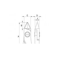 ワイ・エム・ティ ERGOカッター テーパード(小) フル・フラッシュ ID-E5342 1個 63-2741-92（直送品）