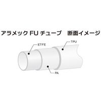 アラム アラメックFUチューブ 2×4×20m 透明 1512-01 1巻 63-3196-70（直送品）