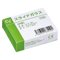 Ciメディカル スライドガラス 7101 縁磨タイプ(コーナー90度) 63-4159-16 1箱(50枚)