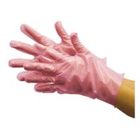 川西工業 ポリエチレン手袋 外エンボス エコノミー 100枚入 ピンク SS 2018 1パック(100枚) 63-7944-21（直送品）