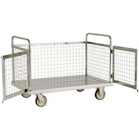 テックサス 金網付きステンレス台車 MD-1275D 1台 64-0785-58（直送品）