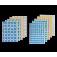 アイシス パステルドットラベル 5色ミックス 12mmφ MPDL12SM 1袋(700色) 64-2326-40（直送品）