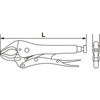 ジーネット ハンドプライヤ カーブ GS216175A 1個 64-3265-74（直送品）