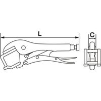 ジーネット 溶接ハンドプライヤ GS261225A 1個 64-3265-88（直送品）