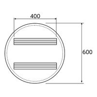 日本緑十字社 道路標識(構内用) 車両進入禁止 道路303(AL) 反射タイプ アルミ製 133610 1枚 63-4165-07（直送品）