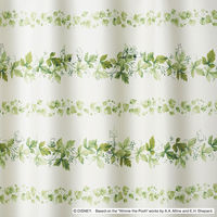 スミノエ DISNEY セミオーダー カーテン プー リース 1200×1950mm グリーン １セット(2枚入)（直送品）