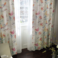 スミノエ DISNEY セミオーダー カーテン アリス ローズガーデン 2700×1500mm ライトブルー １セット(2枚入)（直送品）