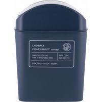 不二貿易 蓋つきダストボックス 2.2L ネイビー 72131 1セット(12個入)（直送品）