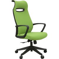 【軒先渡し】関家具 ハイバックチェア ニード ファブリック グリーン 205093 1脚（直送品）