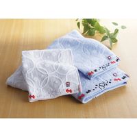 【ギフト包装】中忠　今治産金魚タオル　バス・フェイスタオルセット　22-0147-116　1個（直送品）