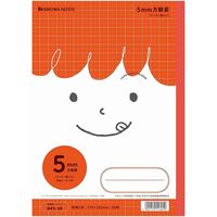 ショウワノート ジャポニカフレンド 5mm方眼(+字リーダー入り) 赤 B5サイズ MFSー5R 116030508 1セット(1冊×10)