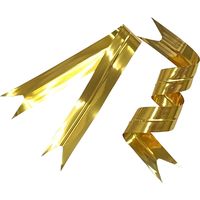 アイ・ジー・オー IGOツイストタイ　Vカット・タイ　12ｍｍ×15ｃｍ　金／金 PGG-V-1215 1袋（500本入り）（直送品）