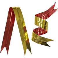 アイ・ジー・オー IGOツイストタイ Vカット・タイ 12mm×15cm 金/赤 PGR-V-1215 1袋(500本入)