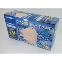 2022接触冷感KN95 立体4層構造不織布マスク30枚入り ベージュ 60108 1セット(600枚:30枚入×20個) トレードワン（直送品）
