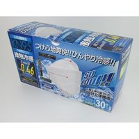 2022接触冷感KN95 立体4層構造不織布マスク30枚入り　ホワイト 60110 1セット(600枚:30枚入×20個) トレードワン（直送品）