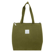 オカトー 保冷バッグ 大容量 ファスナー スクエアバッグ BIGBEE オリーブグリーン 351965 1個（直送品）