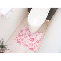 オカトー 使い捨てトイレマット 15枚入り 60×55cm トイレマット 使い捨て トイレ マット ピンク 367195 1個