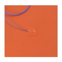 シリコンラバーヒーター 【熱電対5m、リード線延長5m】 100V 25W 25mm×125mm SR100-25-25-125-K5 1枚（直送品）