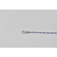 温度センサー【熱電対K】デュープレックス(先端溶接)タイプ(クラス2 ガラス被覆)ー先端に丸端子付ー TH-8294-1-M 1本（直送品）