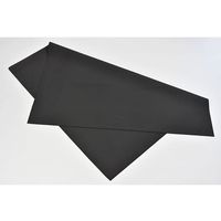 難燃シリコンスポンジシート 厚さ3mm 1000mm×1000mm ブラック(Vー0認証) 耐熱150°C SSB-3-1000-1000（直送品）