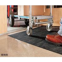 ニューピグコーポレーション ピグRグリッピーRフロアマット GRPFR010015010-GY 1袋 64-3679-25（直送品）